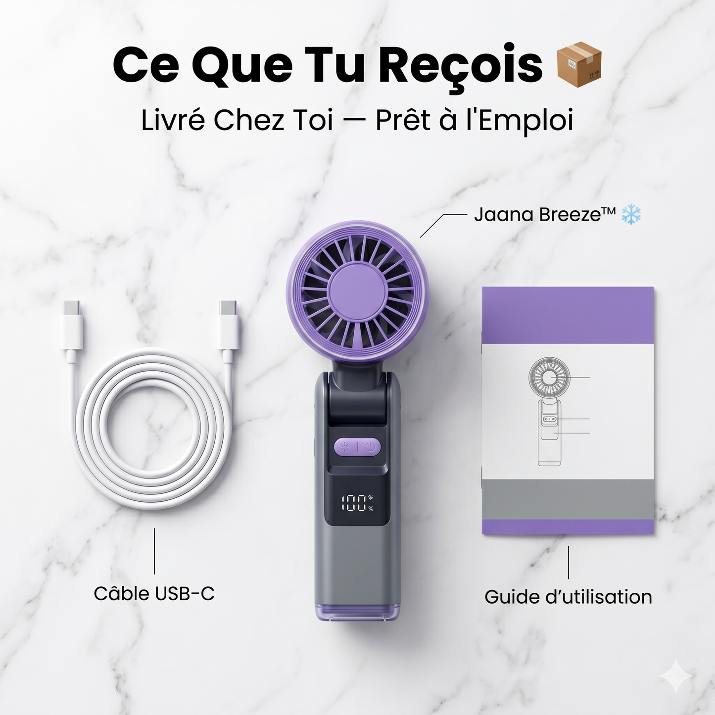 ELECTRO URBAN™ – Climatiseur Portable avec Refroidissement Glacé et lampe torche intégrée ( Coussinets anti-transpirants offerts )